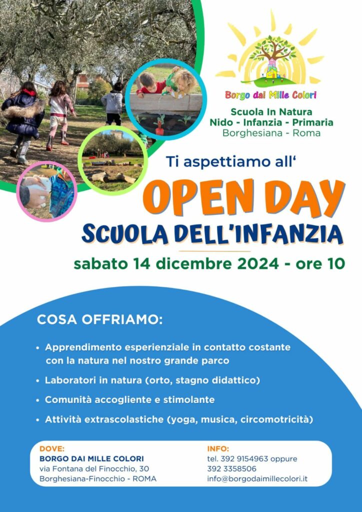 Open Day della Scuola dell'Infanzia - Borgo dai Mille Colori